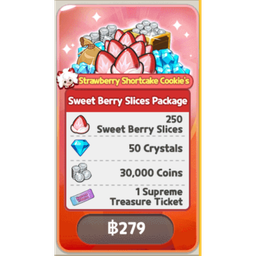 Strawberry Shortcake Cookie - Sweet Berry Slices Package
