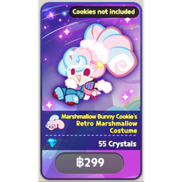 Marshmallow Bunny Cookie - Retro Marshmallow Costume