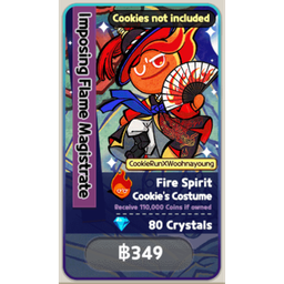 Fire Spirit Cookie Costume
